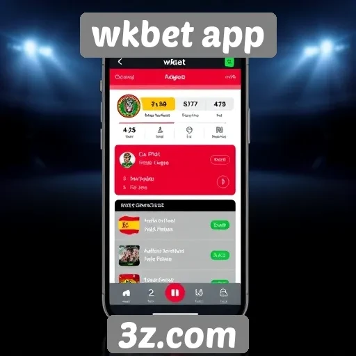 Interface amigável do wkbet app para novos usuários